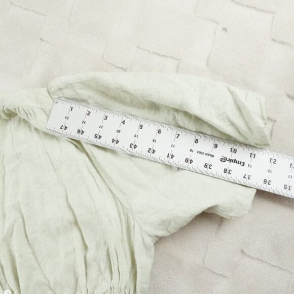 Madewell Linen-Blend Sophia Mini Dress Womens Extra Large Button Front Closure - Picture 11 of 13